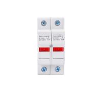 1P 2P DC Fuse Holders Solar PV 10 * 38mm DC 1000V Fuse Base Solar Photovoltaic System Protection Short Circuit Protector gpV NWPNLXEA(2P With LED)