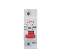 1P 2P MCB 27mm Disjoncteur miniature 1A-80A/100A/125A 6000kA Capacité de rupture Protecteurs de fuite à la terre (Color : 1p, Size : 32A)