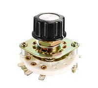 1P8T 1 Pole 8 Throw 1Deck Band Channel Rotary Switch Selector with Plastic Knob