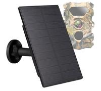 1Pack Panneau solaire 12V/1A 6V/2A avec batterie au lithium rechargeable intégrée de 4000 mAh IP66, accessoire de chasse compatible avec les caméras de jeu de chasse ou mangeoire à cerf
