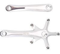 1Pair 170mm Mountain Road Bike Alliage Une pièce de réparation de manivelle (Argent)