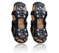 1Pair Crampon Antidérapent pour Chaussures, Crampons Neige et Glace avec 11 Dents en Acier Inoxydable, Anti-Verglas et Semelles Anti-Verglas pour Randonnée, Alpinisme, Neige