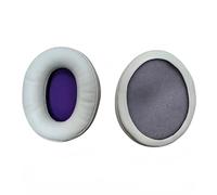 1Pair Ear Pad Headsets Earmuffs for Flight Headphones Earpads Sponges Cushions Covers for Cloud(White purple1 Pair)