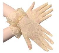 1pair Gants en Dentelle Élégantes du Coude Longueur sans Doigt Les Femmes Court pour Soirées Costumées Et Performances des Opéras Rétros Styles Courts