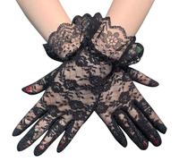 1pair Gants en Dentelle Élégantes du Coude Longueur sans Doigt Les Femmes Court pour Soirées Costumées Et Performances des Opéras Rétros Styles Courts