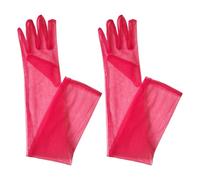 1pair Long Mesh Gants Elegant Bridal Mittens Transparent Femmes for Bride and Bridesmaids Fashionable Party