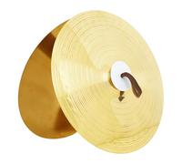 1PAIR Professional Crash Cymbals Cymbals Multiuse Practice Cymbals Ensemble de percussion portable avec bande en laiton