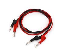 1Pair Red and Black 4mm Male Stackable Plug Soft PVC Cable Connector Test Lead NWPNLXEA