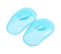 1pair Silicone Couvercle de l'oreille Protecteur d'oreille Bouclier imperméable anti-coloration Plastique Prôlement des coiffures Dye Earmlumes pour le salon ou à la maison (bleu)