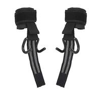 1Pair Weight Lifting Hooks, Gym Lifting Straps Pull Up Strap Hooks Weightlifting Non Slip Grips Wristband Power Training for Deadlifts, Strength Training, and Fitness Workouts
