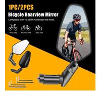 1Paire Rétroviseur vélo, Rétroviseur trottinette électrique, haute qualité réglable 360° pour moto VTT, vélos de route，moto-Noir