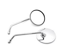 1paire Rétroviseurs Universels 10mm Pour Moto Scooter Chrome Rétroviseur Rond Pour Pour Jog Pour BWS 100 125 Pour Vino REOKIP
