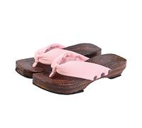 1Paire Sabots Bois Stylés pour Femmes Clogs Créatifs Sandales Chic Été Confortables