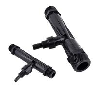 1Pc 1/4"~2" Male Thread Venturi Irrigation System Fertilizer Injector, Garden Water Pipe Syringe(2 lnch)