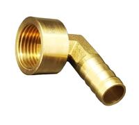 1PC 1/4" BSP Female To 8mm Hose Tail Elbow 90 Degree Brass Coupler Connector Water Gas Oil Plumbing Fittings