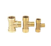 1pc 1/4" BSPP Female-Male-Female Tee 3 Way Brass Splitter Pipe Fitting Water Gas Oil YZWRWRMKTB