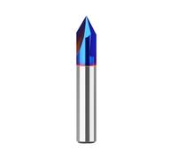 1PC 1/4" Tige 8mm Tige Trois Tranchants 60 degrés 90 degrés Fraise à Rainurer en Alliage Intégré Fraise en Forme de V(6.35mmX2 (90degree))