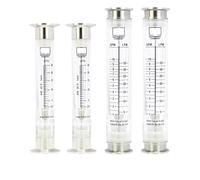 1PC 1.5" Tri Clamp K50.5mm 304 Acier inoxydable PVC LZM-25GK Débitmètre à flotteur for eau, gaz et liquide Installation verticale(0.5-5GPM 2-18LPM,Gas)