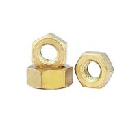 1Pc-100Pc Brass Hex Nut Copper Nut M1-M24 Full Specification Conductive Accessory Suitable For Electronic Equipment Pipeline Connection(M10 (5pc))