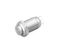1PC 10mm Metal Button Switch Power Push Button Flat/High Head Type 2A/36VDC Self-Locking/Reset 3pin Soldering IP65 NWPNLXEA(High head,Self-Locking)