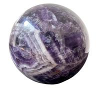 1pc 11-11.5cm Dream Amethyst Ball Polished Sphere Room Decor Crystal Crafts Stone Gemstone Stone