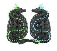 1pc 12-inch 3D Printed Glow in The Dark Dragon Eggs Fidget Toy Night Light for Home Office Desk Decor Collectible Gift Idea(Blue+Green,Style2)