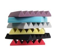 1PC 12""x12""x2"" Wedge Acoustic Studio éponge Insonorisé Mousse Mur Carreaux, Gris