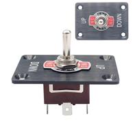 1PC 12V Accessoires de bateau étanches Panneau en aluminium for yacht (marche)-arrêt-(marche) Onglets de compensation momentanés Interrupteur à bascule