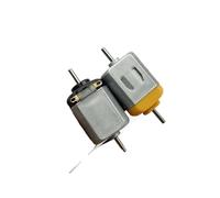 1PC 130 Metal Brush electronic starter DC 1.5V-6V 3V 13000RPM High Speed Double Shaft IDGTTLDF(Yellow Motor)