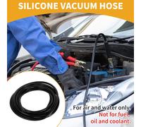 1Pc 130Psi Pression Max Universel Silicone Tuyau De Vide Voiture Automobile Ligne De Vide Silicone Haute Température Noir 20Ft 3/16" 5Mm Id 2Mm Id 2Mm épaisseur