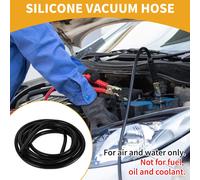 1Pc 130Psi Pression Max Universel Silicone Tuyau De Vide Voiture Automobile Ligne De Vide Silicone Haute Température Noir 20Ft 9/16" 14Mm Id 2Mm épaisseur