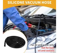 1Pc 130Psi Pression Max Universel Silicone Tuyau De Vide Voiture Automobile Ligne De Vide Silicone Haute Température Noir 20Ft 13/16" 20Mm Id 2Mm épaisseur