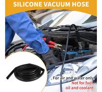 1Pc 130Psi Pression Max Universel Silicone Tuyau De Vide Voiture Automobile Ligne De Vide Silicone Haute Température Noir 10Ft 13/16" 20Mm Id 2Mm épaisseur