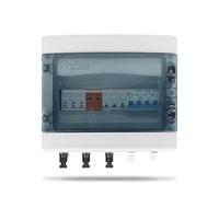 1pc 16A DC MCB Solar photovoltaic PV Combiner Box With Protection 3 input 1 out DC 1000V Fuse MCB SPD 12ways Circuit Breaker