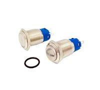 1PC 16MM 3pins High Head Self-locking Metal Button Switch maintained Fixed Latching Waterproof