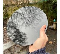 1pc 17-19cm Obsidian polishing mirror black quartz crystal High-end decoration Gemstone Stone