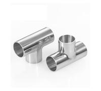 1pc 19mm Pipe OD Butt Weld Tee 3 Way Connector Pipe Fitting SUS304 Stainless Homebrew