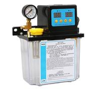 1pc 1L 2L pompe à lubrifiant automatique CNC pompe de lubrification système Kit AC110V AC220V 4mm 6mm CNC pompe à huile for CNC machines-outils tour(AC220V,2L Kit 6mm no Gauge)