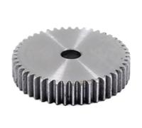 1pc 1M 21T-40T Engrenage droit 1 Mod Engrenage plat cylindrique 21 22 23 24 25 26 27 29 29 30 31 32 33 34 35 36-40 Dents 45# Acier(1M 35T (Bore 6mm))