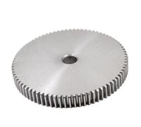 1pc 1M 8T-60T Pignon droit 8 12 13 14 15 16 17 18 19 20 21 22 23 24 25 26 27-60 dents 45# Acier(1M 35T (Bore 6mm))