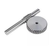 1pc 2.5 Modulus 20 dents Réducteur Worm Gear Process Trou et 2.5Mod 2.5M Ratio de transmission de tige de ver 1:20 45# acier pour pièces CNC