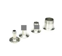 1pc 2" BSPT Male Thread x 2" Tri Clamp 304 Stainless Steel Ferrule Pipe Fitting
