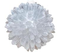 1pc 200-250g amas de cristaux blancs à point