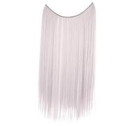 1pc 22 Inches Clip On Wire Fish Line Hair Extensions Secret Invisible One Piece For Ombre Synthetic Hairpiece(1B/30HL)