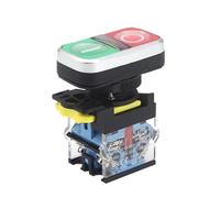 1pc 22mm double bouton momentané Type interrupteur de commande de puissance IP65 étanche Type rouge + vert bouton interrupteur 220V5A