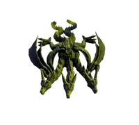 1pc 24cm 3D Printed Three Headed Dragon Model Winged Standing Pose Fantasy Creature Figurine Detailed Desk Decor Collectible Gift