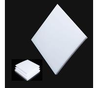 1pc 250mm x 250mm PTFE Plastic Sheet - High-Performance Non-Stick Board for Gaskets, DIY Crafts & Electrical Insulation(0.5mm)