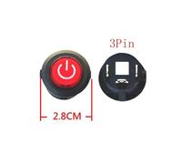 1PC 26mm 28mm Power PushButton Start Switch Remote Control Toy Car Vehical Motorbike Motorcycle Tricycle NWPNLXEA(3Pin 28mm)