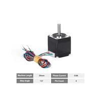 1Pc 28 step electronic starter 2phase 4 lead 1.8° nema 11 28mm 34 40 50mm length low noise High torque 28 Stepper electronic starter CZAOINCU(28-28)