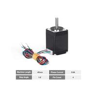 1Pc 28 step electronic starter 2phase 4 lead 1.8° nema 11 28mm 34 40 50mm length low noise High torque 28 Stepper electronic starter CZAOINCU(28-40)